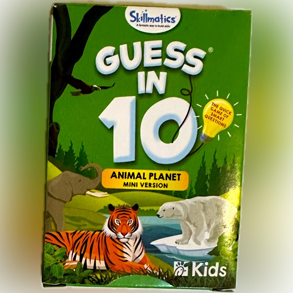 2023 CHICK FIL A  GUESS IN 10 KIDS MEAL GAME CARD TRIVIA WILD ANIMAL PLANET MINI